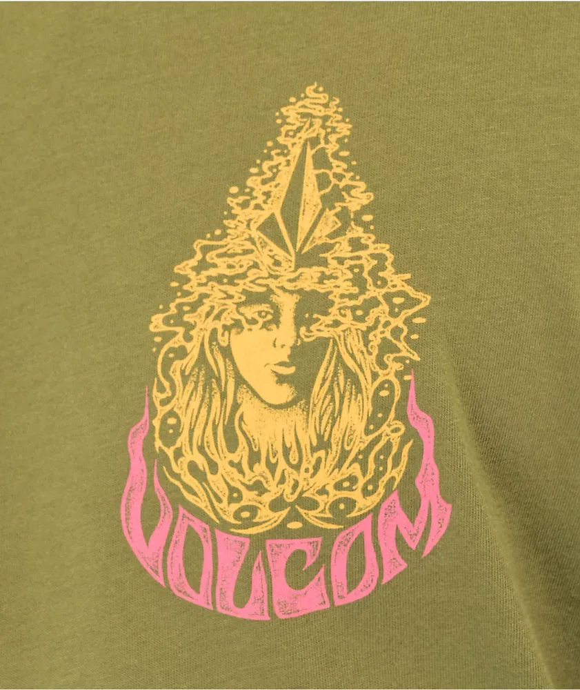 Volcom Nancy Old Mill Green T-Shirt
