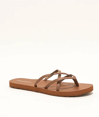 Volcom New School II Cognac Sandals