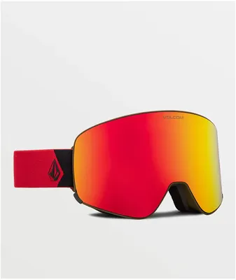 Volcom Odyssey Charmel & Red Snowboard Goggles 2023