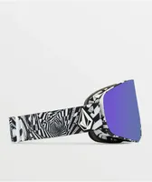 Volcom Odyssey OP Art & Purple Chrome Snowboard Goggles