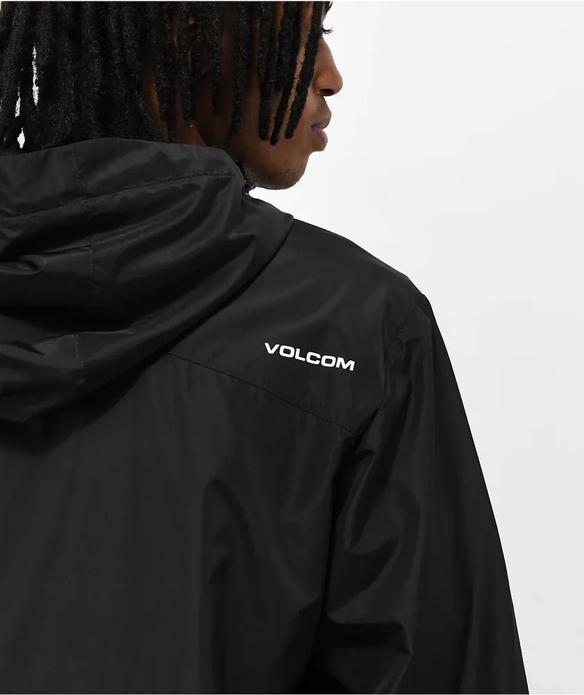 Volcom Phase 91 Black Windbreaker Jacket