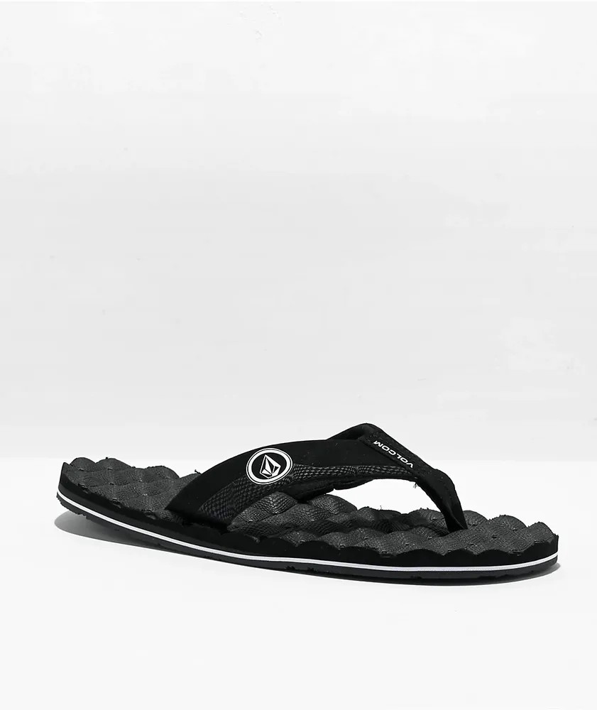 Volcom Recliner Black & White Sandals