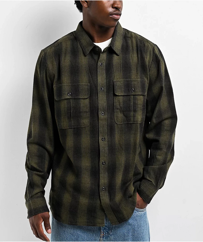 Volcom Shadowstone Winter Moss Long Sleeve Flannel Shirt