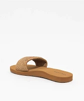 Volcom Simple Braid Cognac Slide Sandals