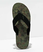 Volcom Victor Dark Camo & Black Sandals