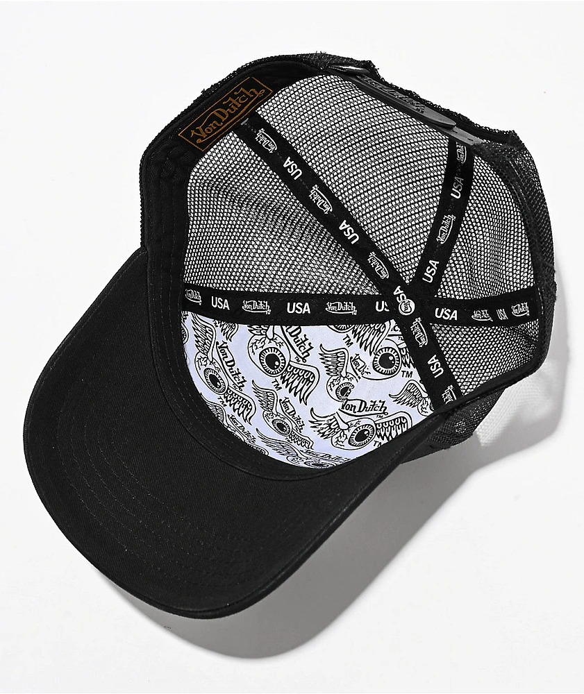 Von Dutch Black & White Trucker Hat