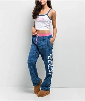 Von Dutch Blue Plaid Lounge Set