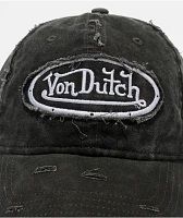 Von Dutch Busted Black Strapback Hat