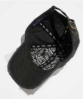 Von Dutch Busted Black Strapback Hat