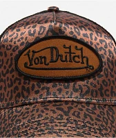 Von Dutch Cheetah Satin Trucker Hat
