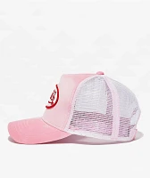 Von Dutch Crush Velvet Pink Trucker Hat