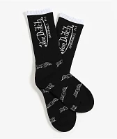 Von Dutch Eyeball Black Crew Socks