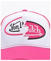 Von Dutch Hot Pink & White Trucker Hat