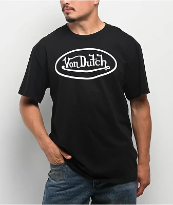 Von Dutch Logo Black T-Shirt