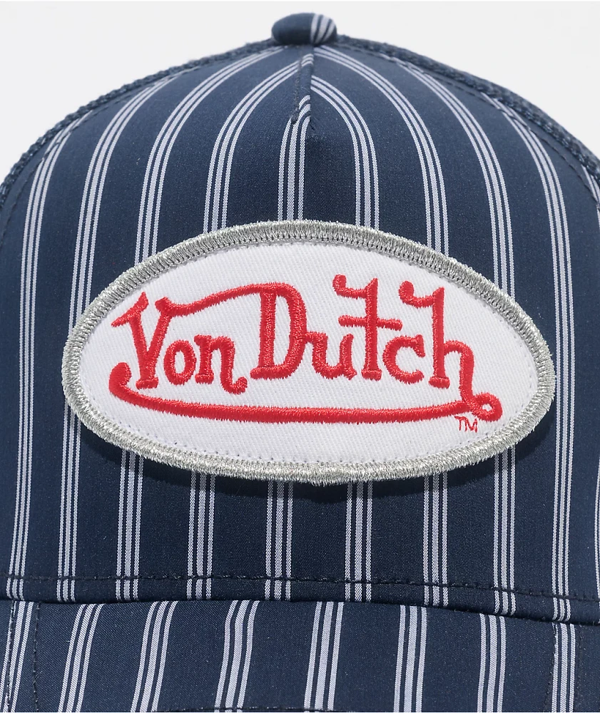 Von Dutch Railroad Navy & White Trucker Hat