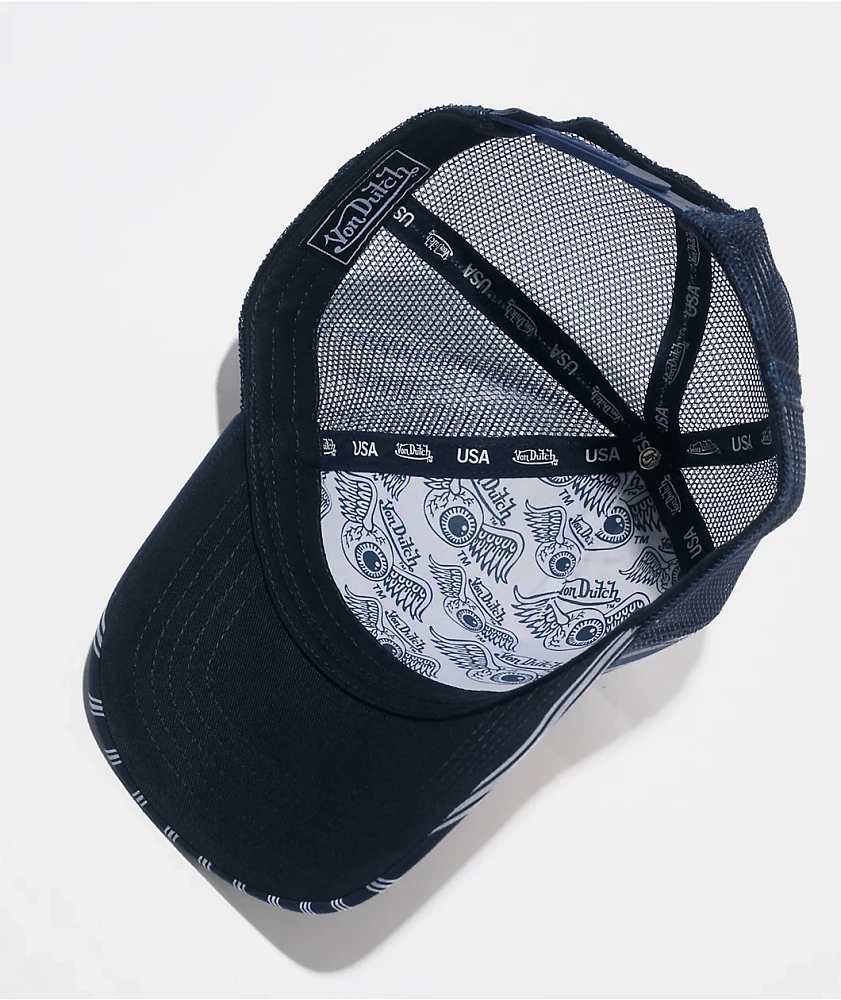 Von Dutch Railroad Navy & White Trucker Hat