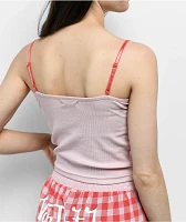 Von Dutch Red Plaid Lounge Set