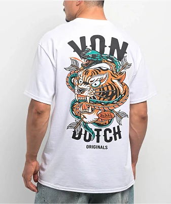 Von Dutch Tiger Snake Natural T-Shirt