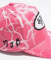 Von Dutch x MJB Lightning Pink Snapback Hat