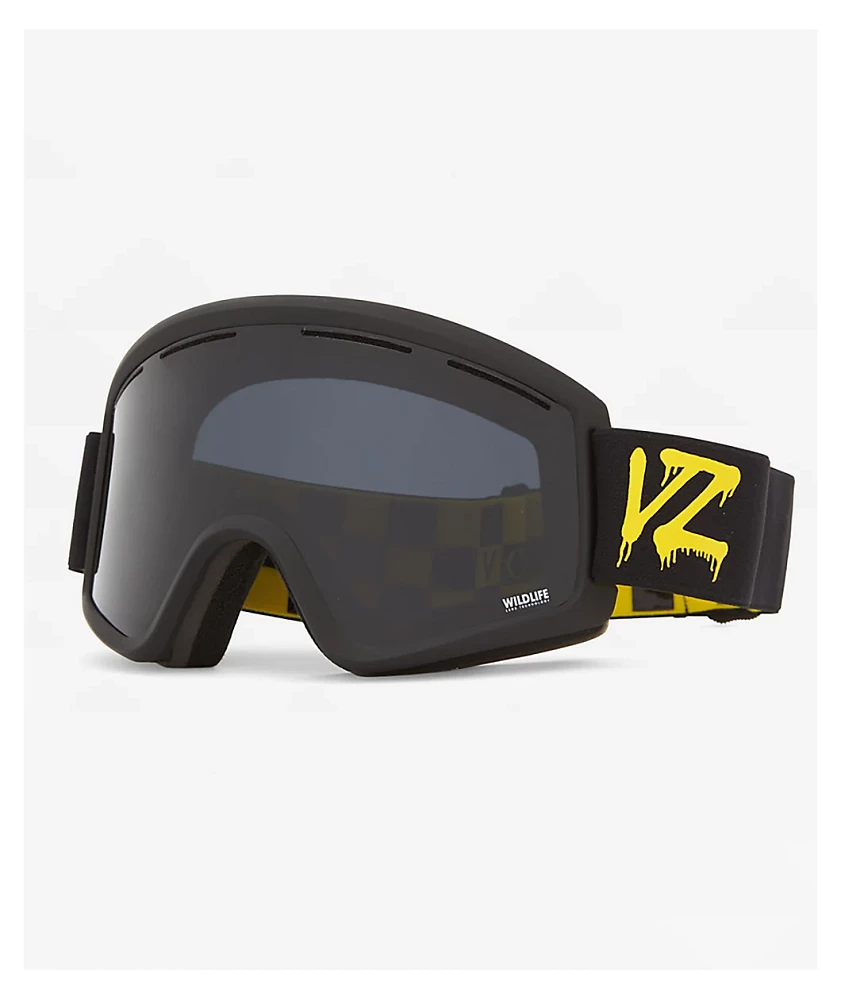 Von Zipper Cleaver Black Satin & Wildlife Blackout Snowboard Goggles