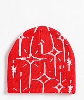 WHADAFUNK Bling Red Beanie