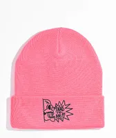 WHADAFUNK Dead To Me Pink Beanie