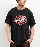 WHADAFUNK Forever Flower Black T-Shirt