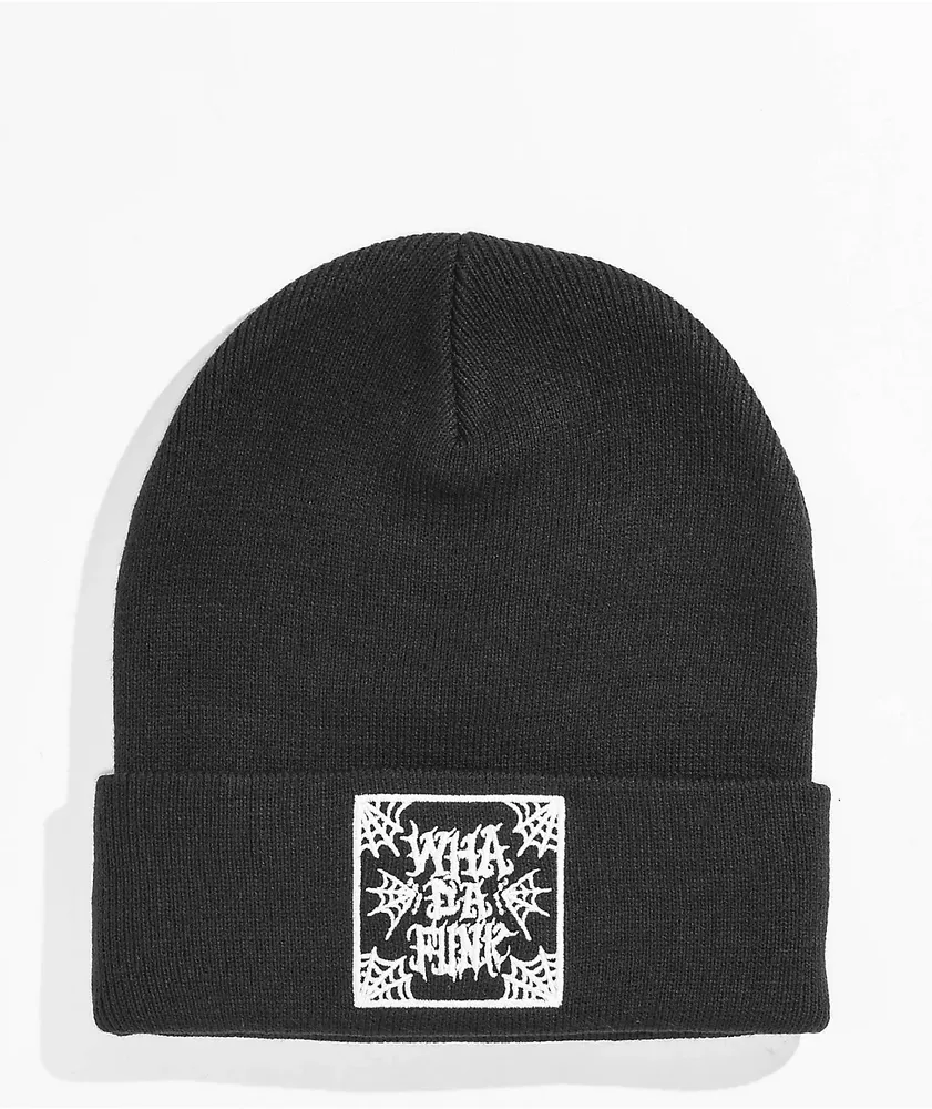 WHADAFUNK Trapped Black Beanie