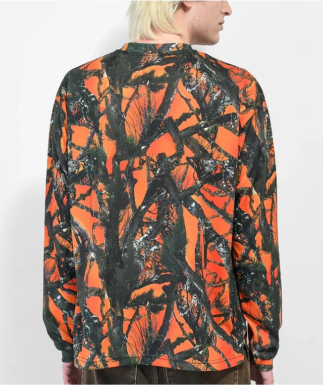 orange camo shirt