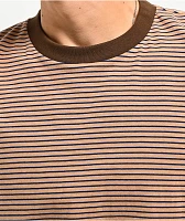 WKND Stripe Brown T-Shirt