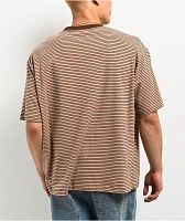 WKND Stripe Brown T-Shirt