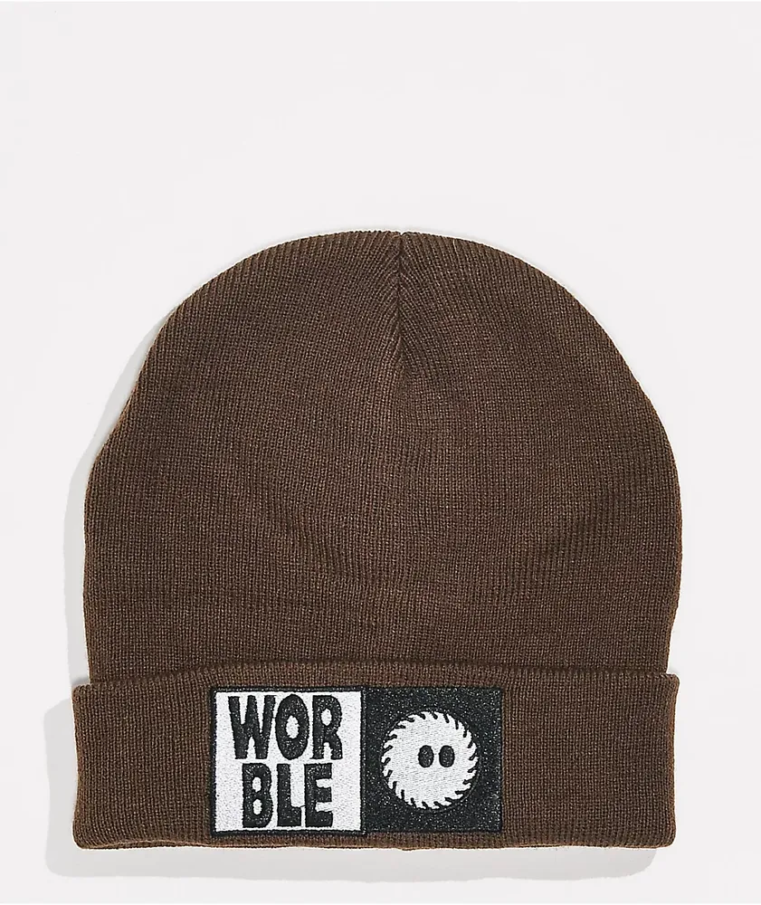 WORBLE Buzzsaw + Manramp Brown Beanie