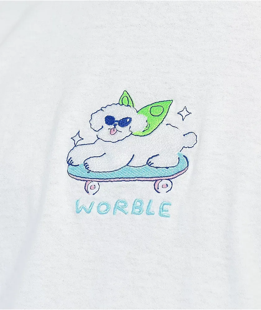 WORBLE Cool Dog White T-Shirt