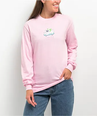 WORBLE Fairy Dog Pink Long Sleeve T-Shirt