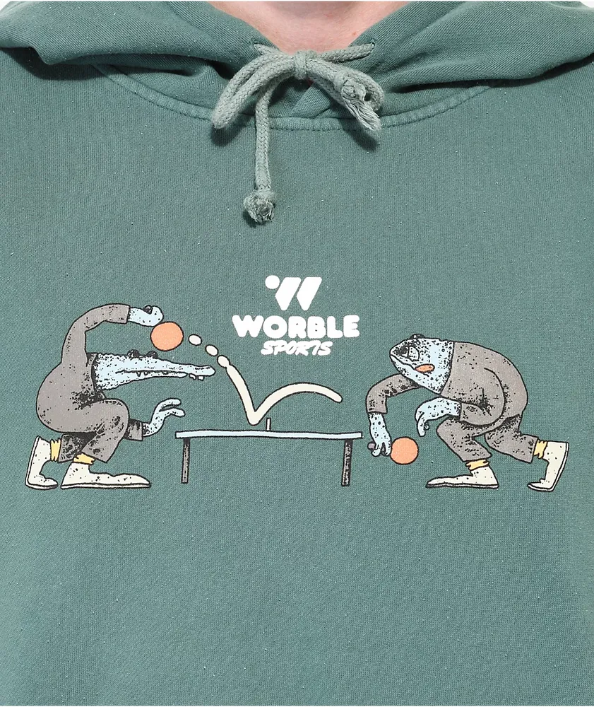 WORBLE Sports Dark Green Hoodie