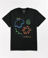 WORBLE Symbols Black T-Shirt