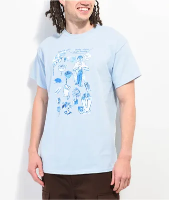 WORBLE The Blues Light Blue T-Shirt