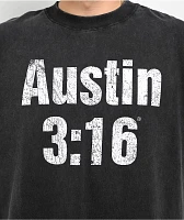 WWE Austin 316 Washed Black T-Shirt