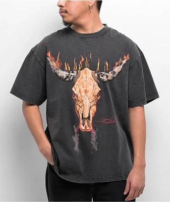 WWE Desert Rock Black Wash T-Shirt