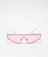 Wave Shield Pink Sunglasses