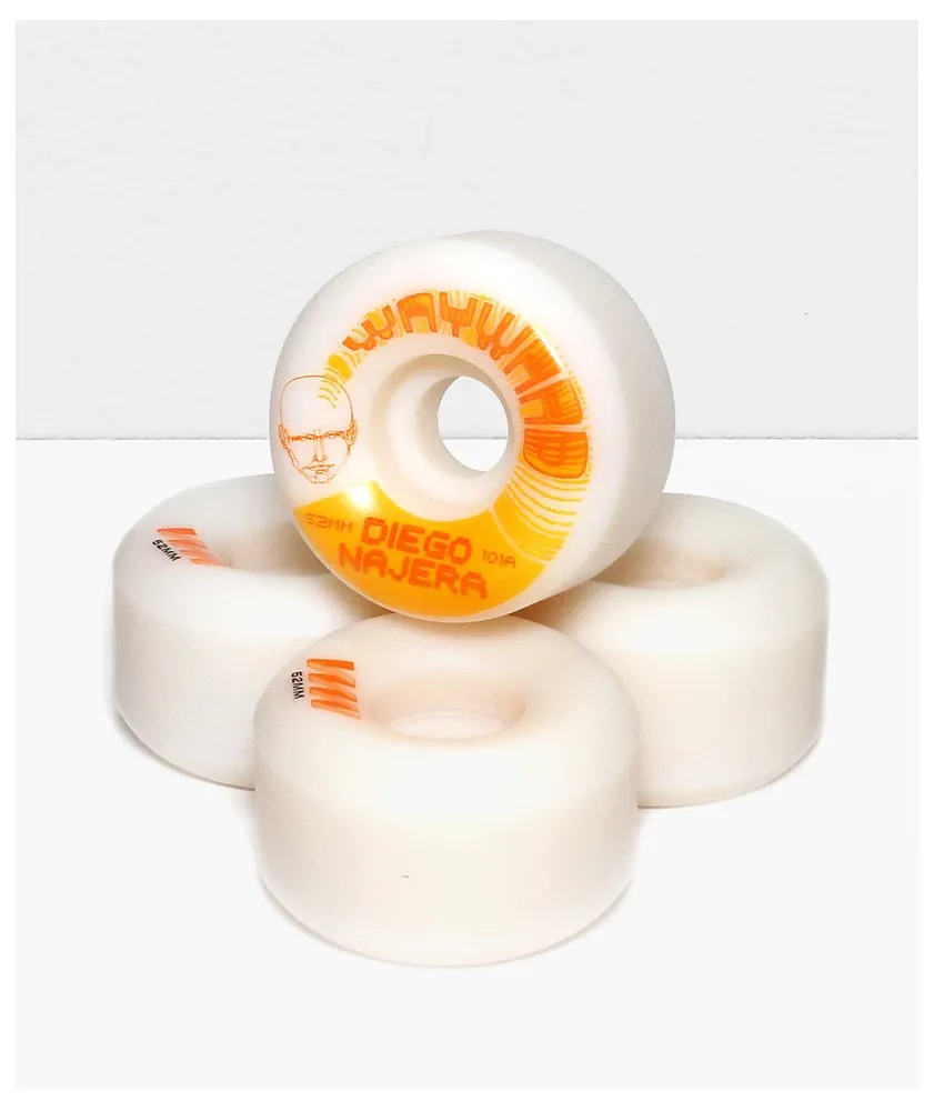 Wayward Najera 52mm 101a White Skateboard Wheels