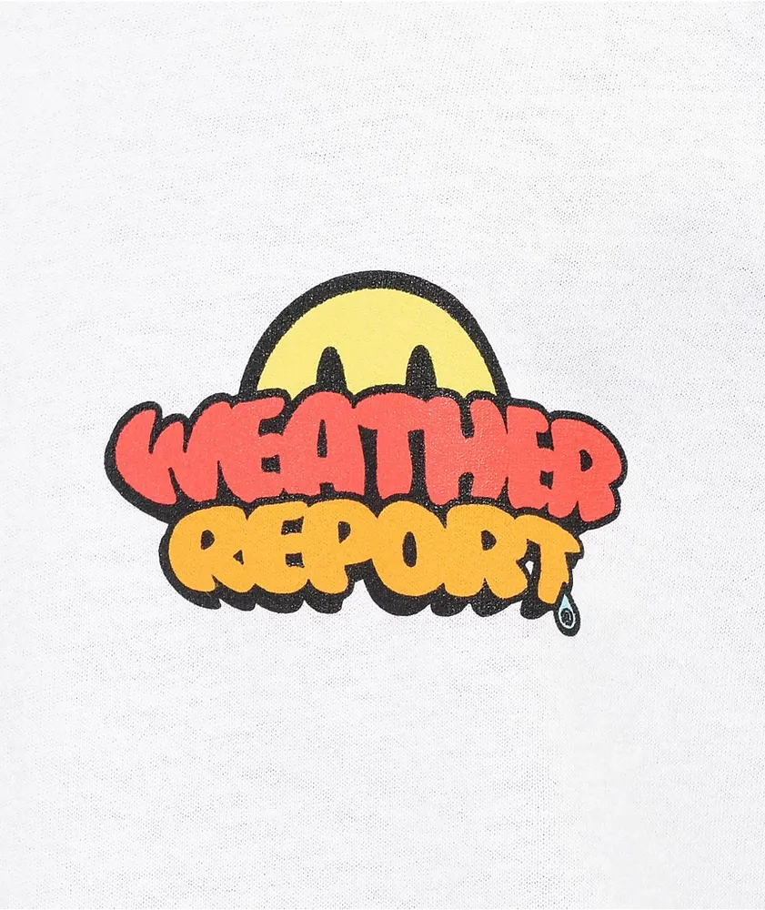 Weather Report Cloudy White T-Shirt