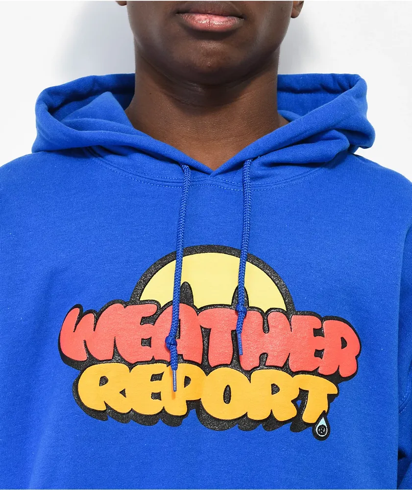 Weather Report Core Logo Blue Hoodie