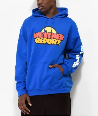 Weather Report Core Logo Blue Hoodie