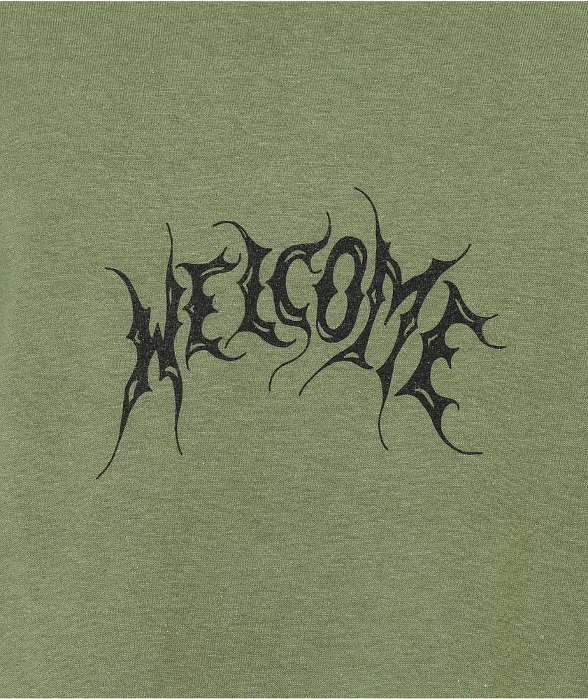 Welcome Angel Military Green T-Shirt