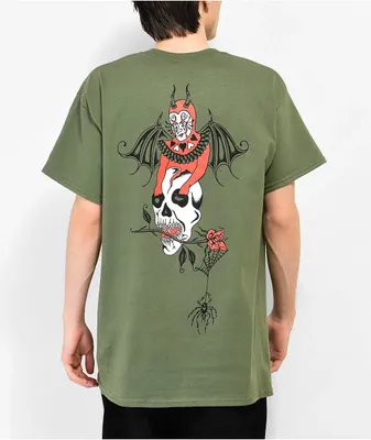 Welcome Angel Military Green T-Shirt