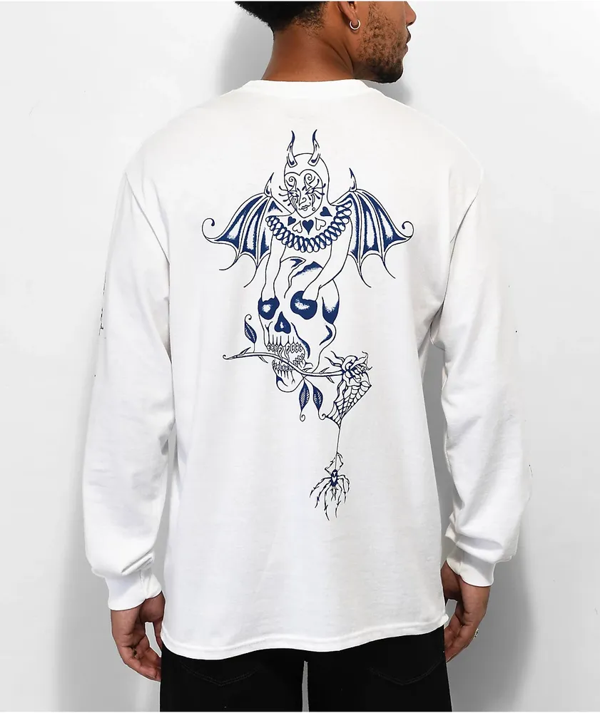 Welcome Angel White Long Sleeve T-Shirt