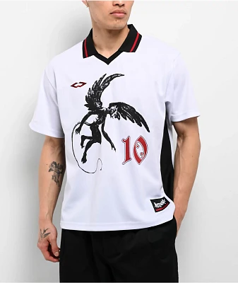 Welcome Angel White Soccer Jersey