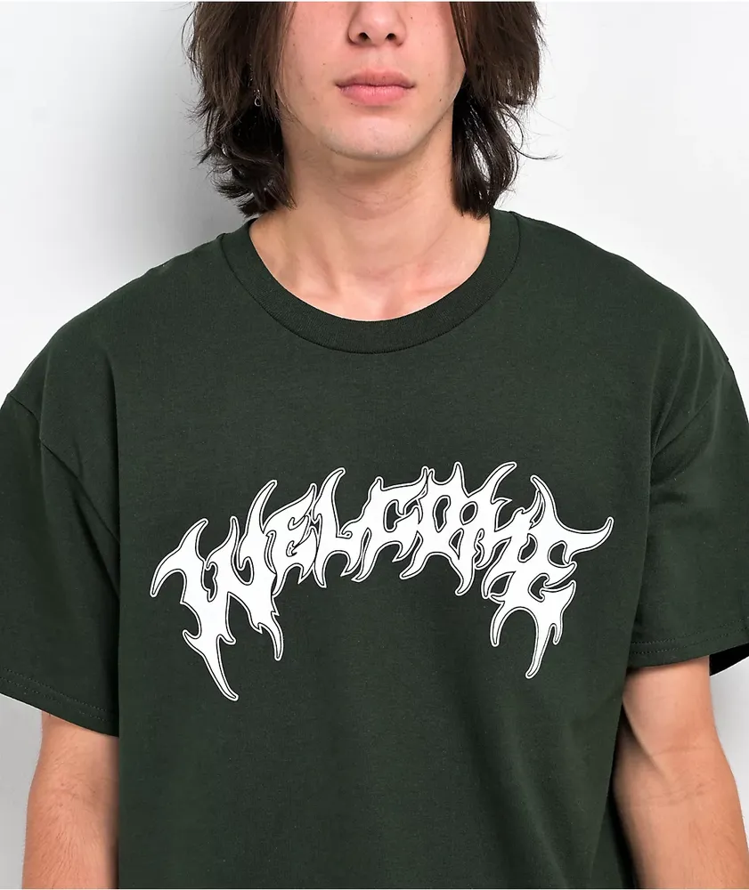 Welcome Barb Forest Green T-Shirt
