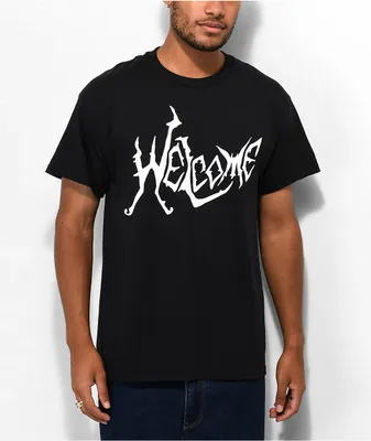 Welcome Big Spine Black T-Shirt